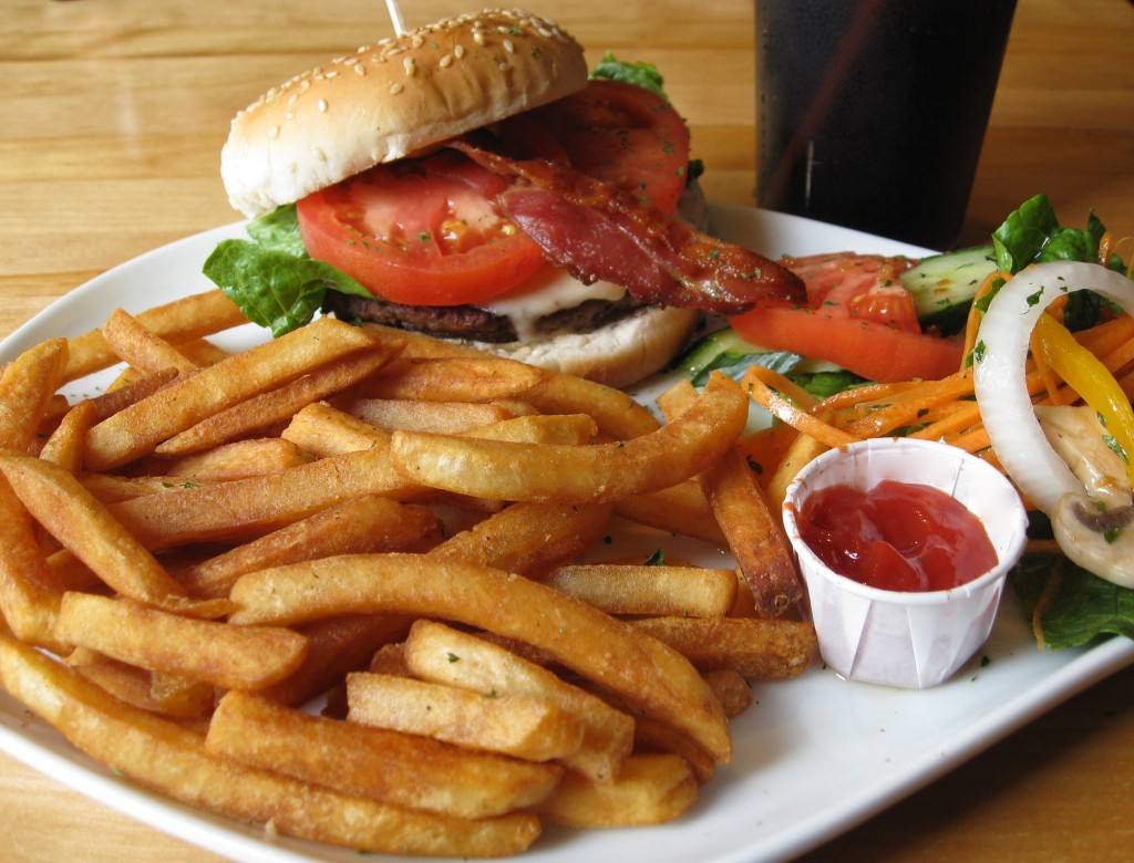 cheeseburger and fries and so I shared the Gospel of Jesus in a bar...yup...a bar